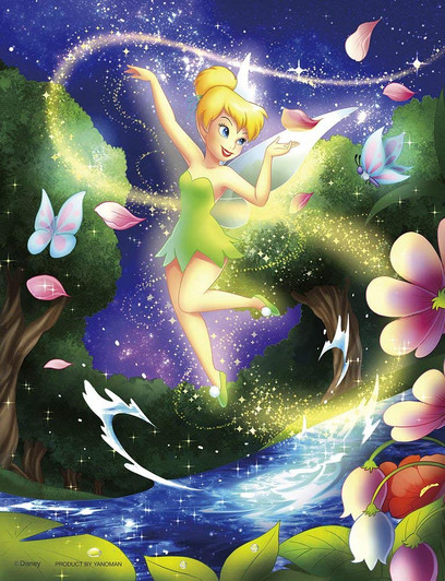 Yanoman Jigsaw Puzzle 42-62 Disney Peter Pan Tinker Bell (300 Small Pieces)