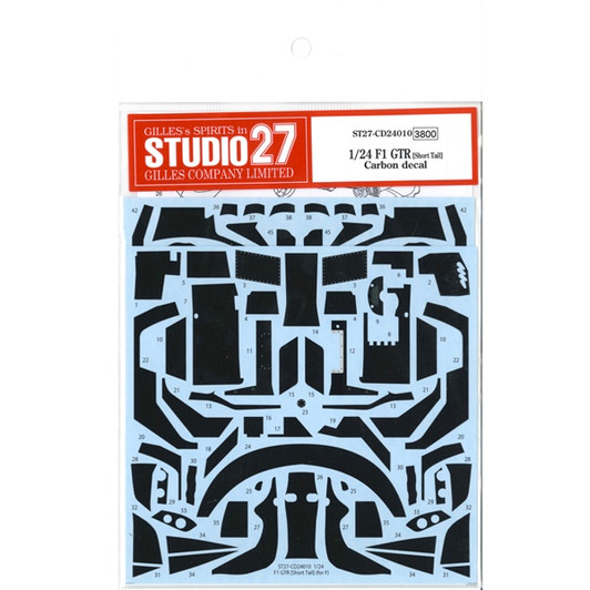 Studio27 ST27-CD24010 F1 GTR (Short Tail) Carbon Decal for Fujimi 1/24 Scale