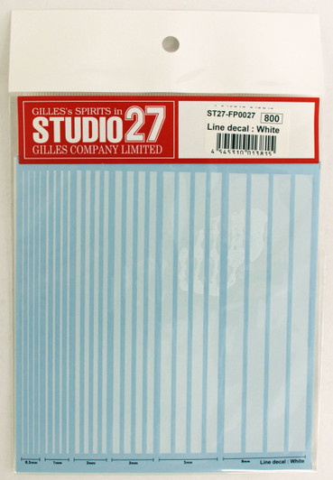 Studio27 ST27-FP0027 Line Decal : White