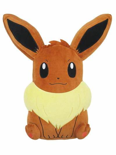 San-ei 31129 PZ18 Pokemon Mochi-Fuwa Cushion Eevee TJN