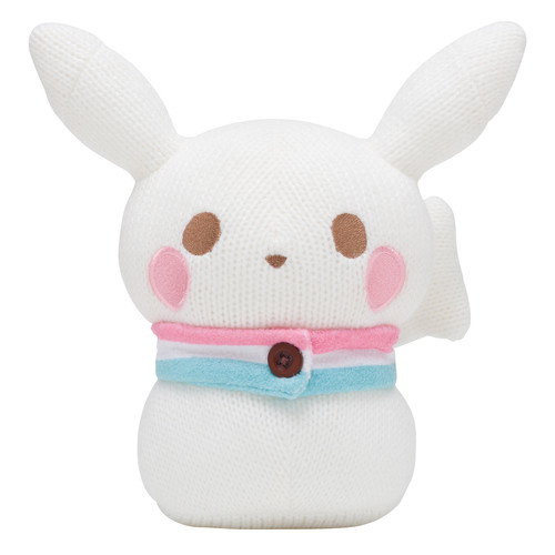 Pokemon Center Original Amigurumi Plush Doll Snowman Pikachu
