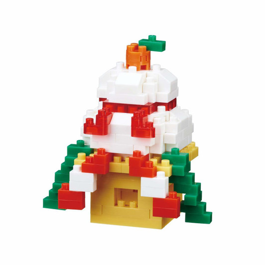 Kawada NBC_286 nanoblock Kagami Mochi (Rice Cake)