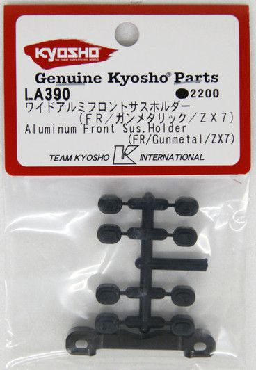 Kyosho LA390 Aluminum Front Sus. Holder (FR/Gunmetal)