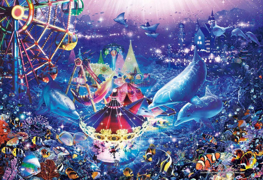 Epoch Jigsaw Puzzle 31-705 Lassen Dolphin in Wonderland (1053 S-Pieces)