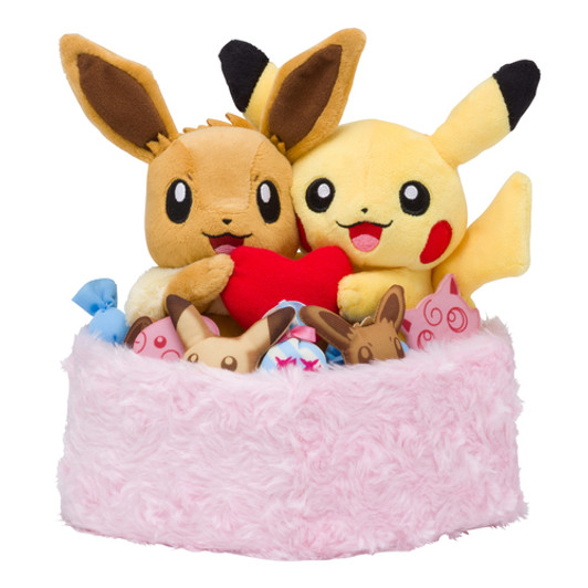 Pokemon Center Original Plush Doll Season's Pikachu & Eevee Winter