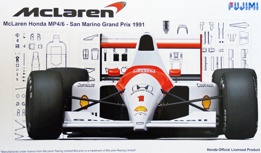 Fujimi GP38 090818 F1 McLaren Honda MP4/6 San Marino GP 1991 1/20 Scale Kit