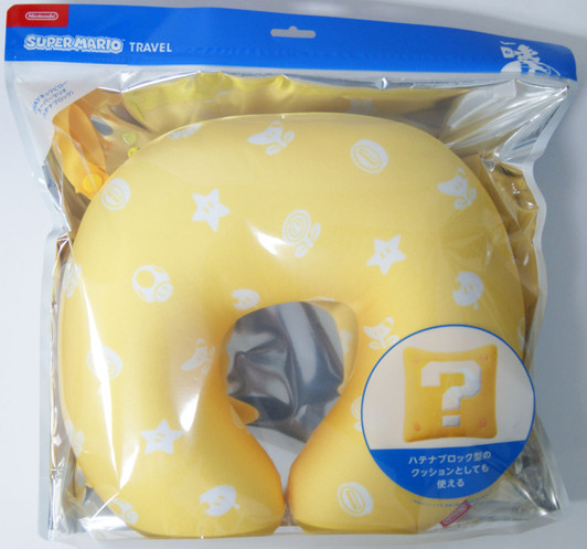 Nintendo Super Mario Travel Reversible Neck Pillow (Question Block)