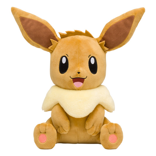 Pokemon Center Original Plush Doll Lifesized Eevee (Sitting)