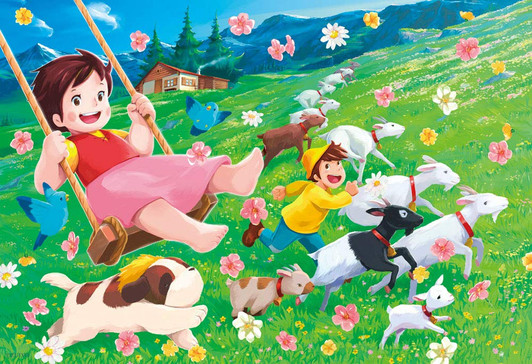 Beverly Jigsaw Puzzle 93-143 Heidi, Girl of the Alps Heidi's Swing (300 Pieces)