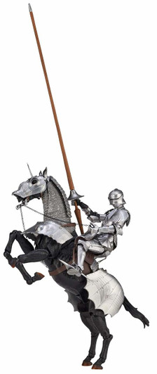 Kaiyodo KT-027 Takeyashiki Jizaikokimono 15th Century Gothic Equestrian Armor (Silver) Figure