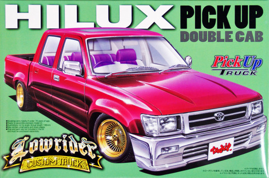 Aoshima 31629 Toyota Hilux Double Cab Lowrider (Pick Up Truck) 1/24 Scale Kit