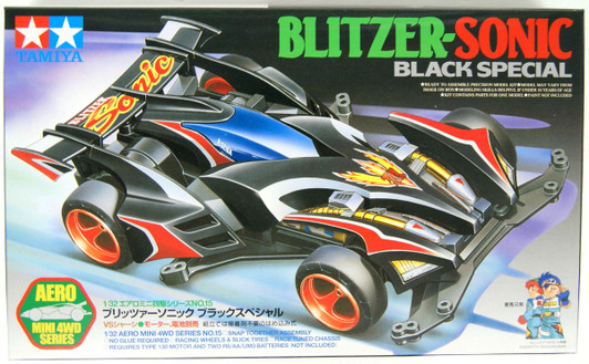Tamiya 19615 Mini 4WD Blitzer Sonic Black Special 1/32