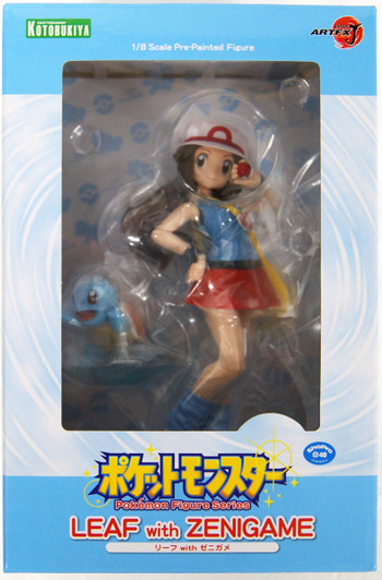 Kotobukiya PP817 Green (Leaf) with Squirtle 1/8 Scale Figure (Pokemon)