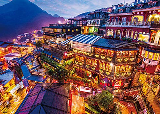Beverly Jigsaw Puzzle 66-120 Glowing Jiufen Taiwan (600 Pieces) Beverly Jigsaw Puzzle 66-120 Glowing Jiufen Taiwan (600 Pieces)