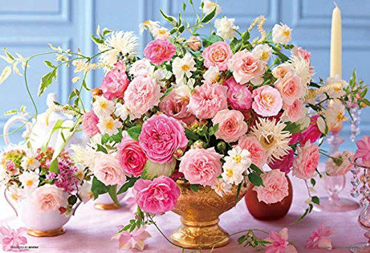 Beverly Jigsaw Puzzle M81-568 Pretty Flower Spark Joy Pink Rose (1000 Micro Pieces)