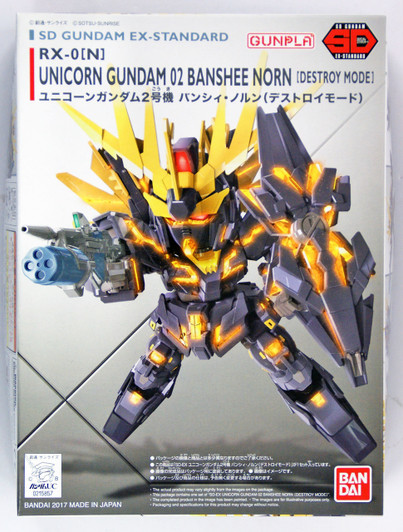 Bandai SD Gundam Ex-Standard 158578 UNICORN GUNDAM 02 BANSHEE NORN Non Scale Kit