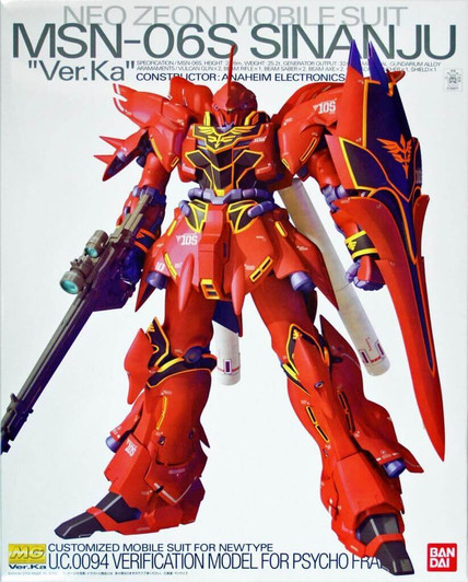 Bandai MG 568779 Gundam Sinanju VersionKa 1/100 Scale Kit