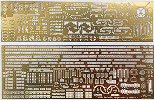Fujimi TOKU-97 EX3 IJN Battleship Hyuga 1941 Photo-Etched Parts (w/Name Plate)