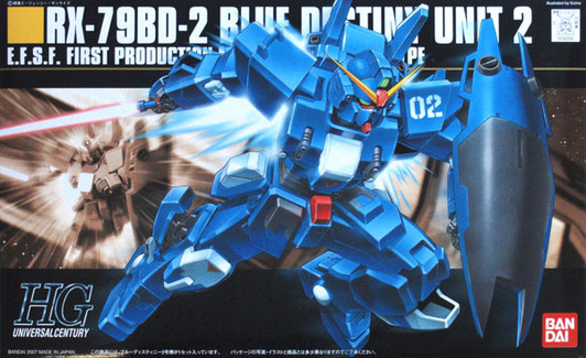 Bandai HGUC 077 Gundam RX-79BD-2 BLUE DESTINY 1/144 Scale Kit