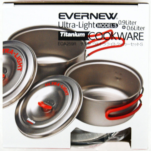 Evernew ECA259R Ultralight Series Titanium Ultra Light Pot Set S