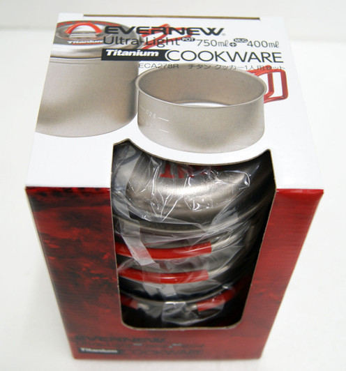 Evernew ECA278R Ultralight Series Titanium Solo Pot Set