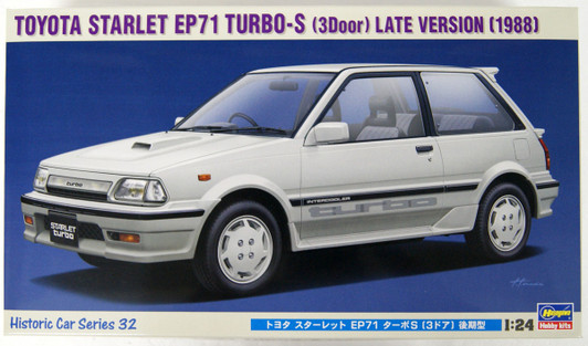 Hasegawa HC-32 Toyota Starlet EP71 Turbo S (3-Door) Late Production Type 1/24
