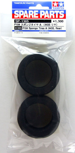 Tamiya 51385 (SP1385) F104 Sponge Tires A (4435, Rear)