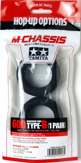 Tamiya 54216 (OP1216) 60D Reinforced Tires Type-B (1Pair)