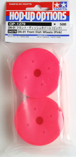 Tamiya 54279 (OP1279) DN-01 Front Dish Wheels (Pink)