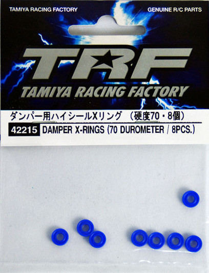 Tamiya 42215 TRF DAMPER X-RINGS (70 DUROMETER / 8PCS.)