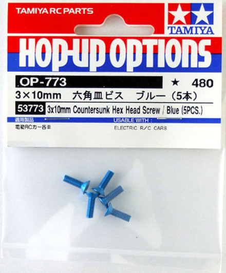 Tamiya 53773 (OP773) 3x10mm Countersunk Hex Head Screw