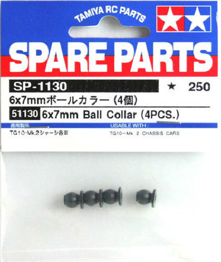 Tamiya 51130 (SP1130) 6ÁEE7mm Ball Collar (4PCS.)