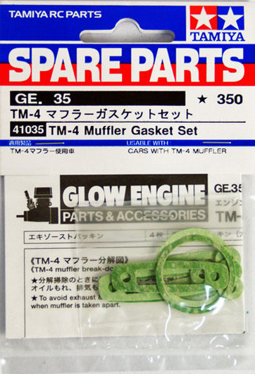 Tamiya 41035 (GE-35) GP TM-4 Muffler Gasket Set
