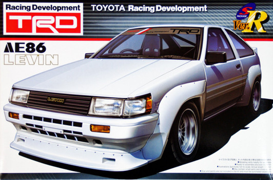 Aoshima 02704 Toyota AE86 Levin TRD Toyota Racing Development 1/24 Scale Kit Aoshima 02704 Toyota AE86 Levin TRD Toyota Racing Development 1/24 Scale Kit