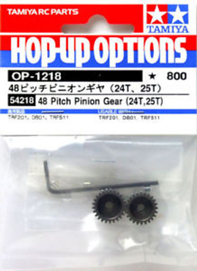 Tamiya 54218 (OP1218) 48 Pitch Pinion Gear (24T,25T)