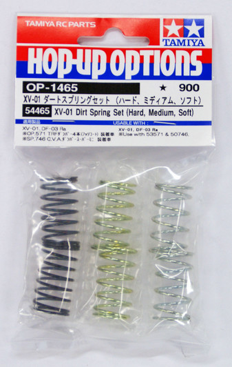 Tamiya 54465 (OP1465) XV-01 Spring Set (Hard / Medium / Soft)