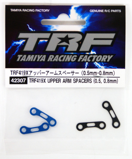 Tamiya 42307 TRF419X Upper Arm Spacers 0.5 / 0.8mm