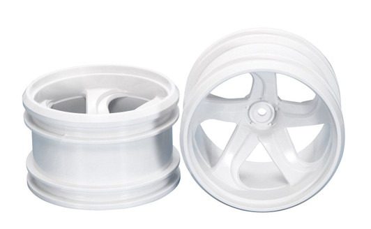 Tamiya 54676 (OP1676) GF-01 White 5-Spoke Wheels