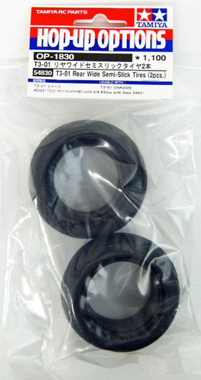 Tamiya 54830 (OP1830) T3-01 Rear Wide Semi-Slick Tires (2 pcs.)