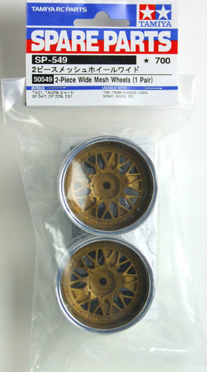 Tamiya 50549 (SP549) 2-Piece Wide Mesh Wheels (1 Pair)