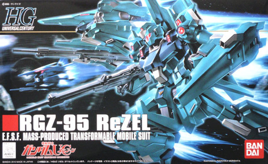 Bandai HGUC 103 Gundam RGZ-95 ReZEL 1/144 Scale Kit