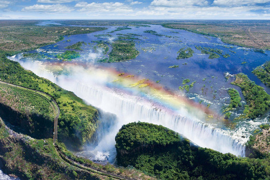 Epoch Jigsaw Puzzle 10-764 Victoria Falls & Rainbow (1000 Pieces)