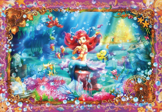 Tenyo Japan Jigsaw Puzzle D-1000-419 Disney Little Mermaid Ariel (1000 Pieces)