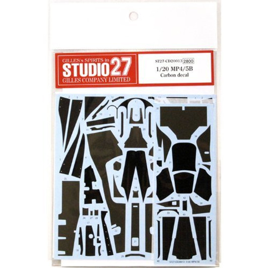 Studio27 ST27-CD20013 McLaren MP4/5B Carbon decal for Tamiya 1/20
