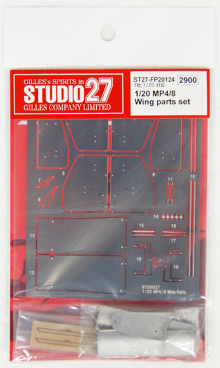 Studio27 ST27-FP20124 McLaren MP4/8 Wing Parts Set for Tamiya 1/20 Studio27 ST27-FP20124 McLaren MP4/8 Wing Parts Set for Tamiya 1/20