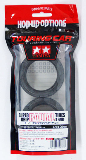 Tamiya 53214 (OP214) Super Grip Radial Tire (1pair)