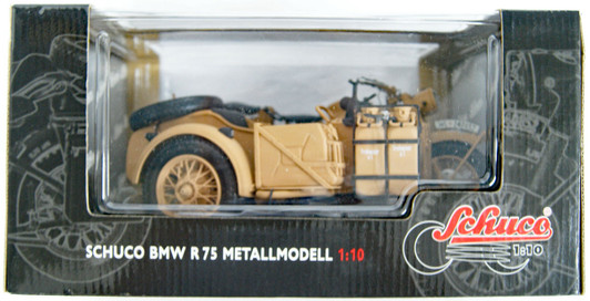 Tamiya 49673 Shuko German Army BMW R75 Sidecar Die-cast Model 1/10 Scale