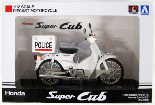 Aoshima 05689 Honda Super Cub Police Version 1/12 Scale Finished Model Aoshima 05689 Honda Super Cub Police Version 1/12 Scale Finished Model
