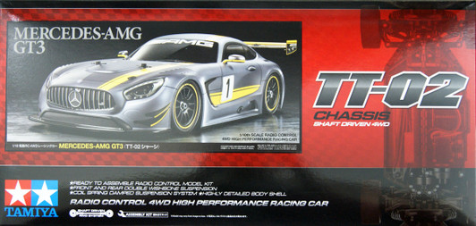 Tamiya 58639 Mercedes-AMG GT3 (TT-02 Chassis) 1/10 Scale RC Car Series No.639