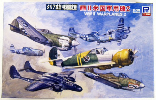 Pit-Road Skywave S43C WWII U.S. Warplanes Vol.2 (Clear Ver.) 1/700 Scale Kit